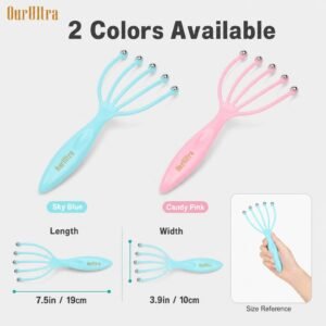 5-Claw Scalp Massager · Roller Ball Design · Soothing Relaxation · Portable Self-Care
