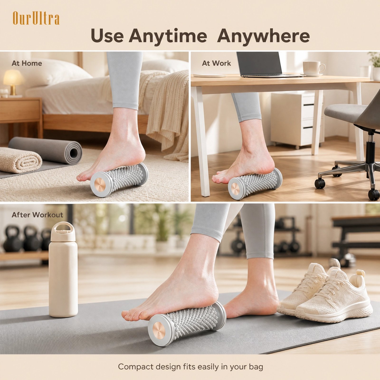 Foot Massage Roller · Deep Tissue Relief · Plantar Fasciitis Relief · Arch Support · Acupressure - Image 4